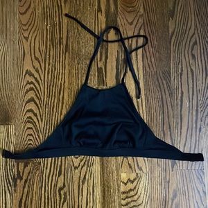 XS black halter bikini top